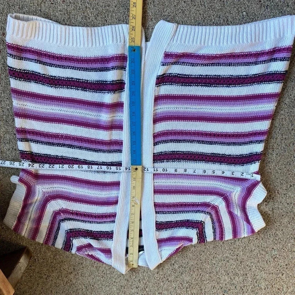 Lane Bryant Y2k Multi Color Knitting Open Cardiga… - image 3